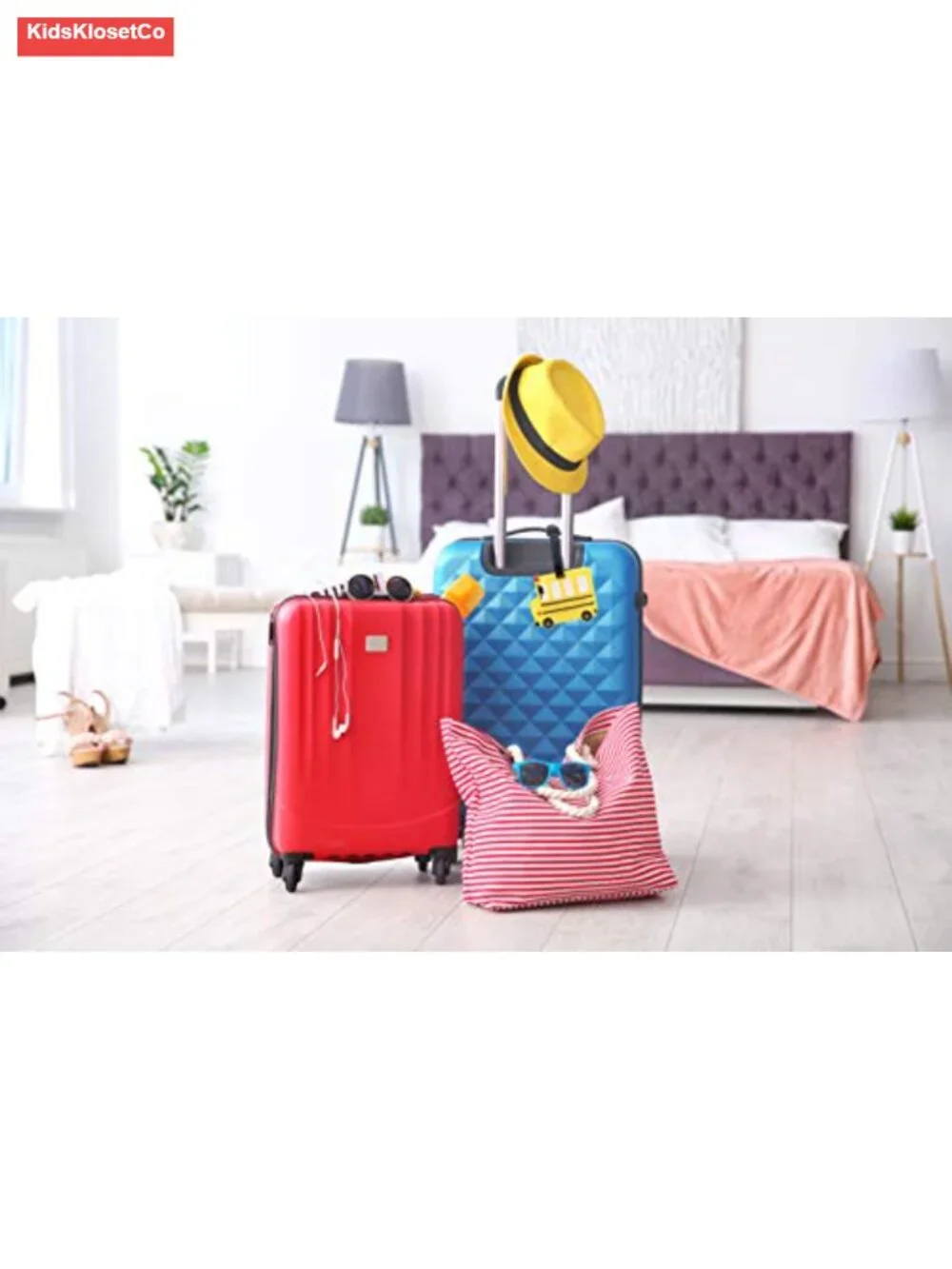 Kids Luggage Tag ID Holder Travel Backpack Identifier with Strap